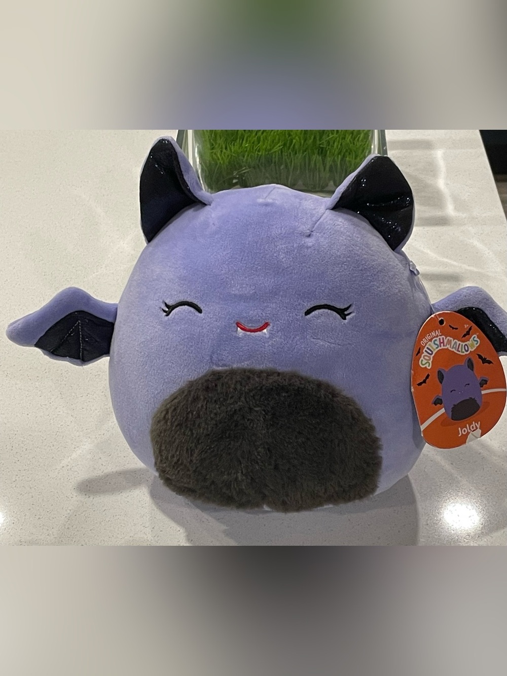 NWT Squishmallows Joldy Purple & Black Sparkly Bat